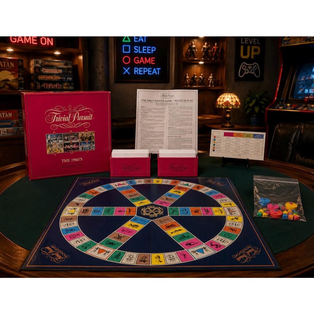 Trivial Pursuit The 1960’s Master Game Parker Brothers Complete Board Game VTG
